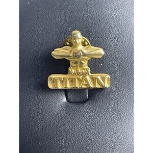 LMH Pin Pinback KWIKSET Deadbolt Door Lock TITAN Goldtone HOME DEPOT Employee